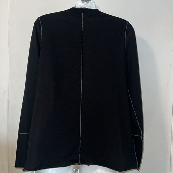 LOGO LAYERS by LORI GOLDSTEIN Black Corine Long Sleeve T Shirt-M - Picture 4 of 9